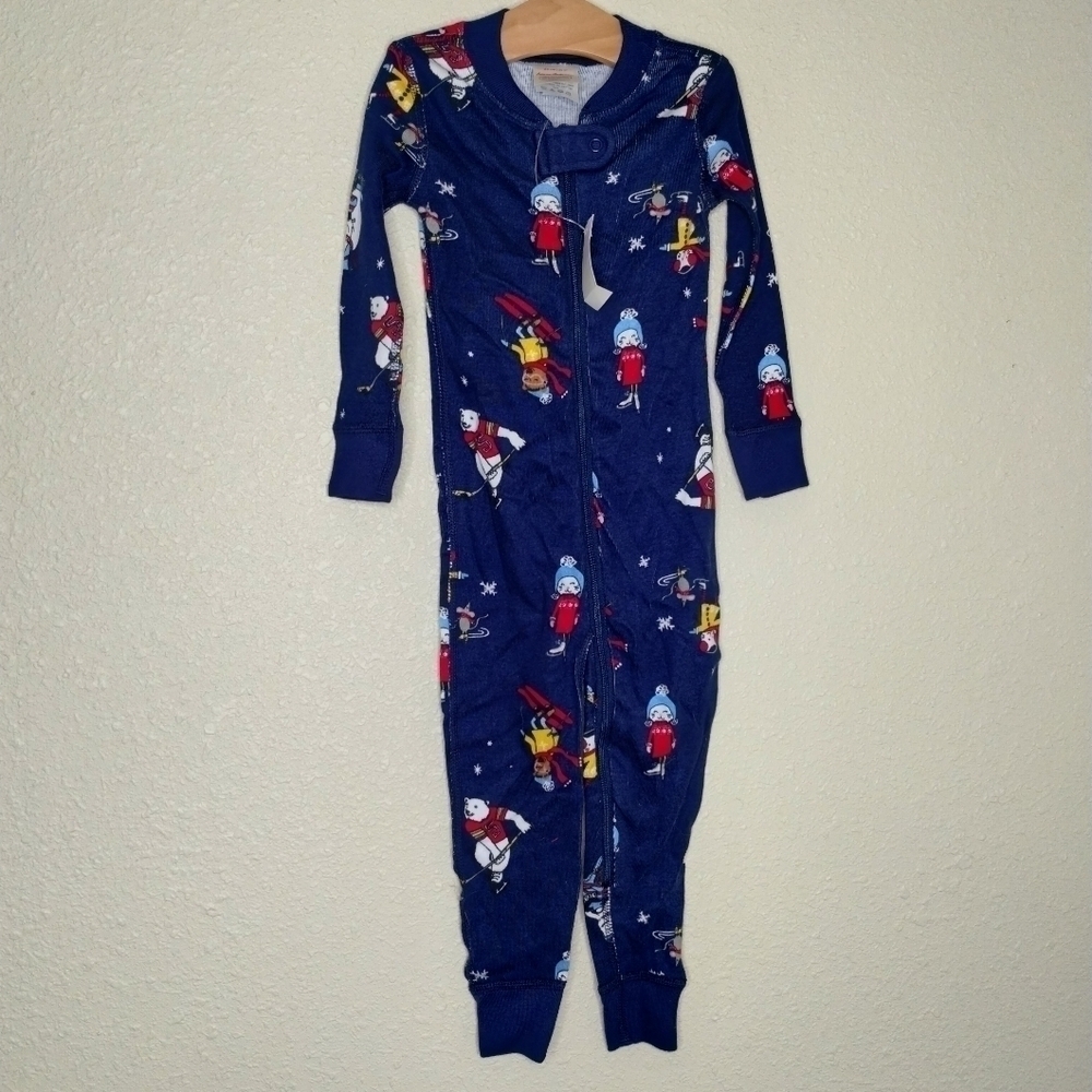Hanna Andersson Organic Cotton Skiing Bears Sleeper